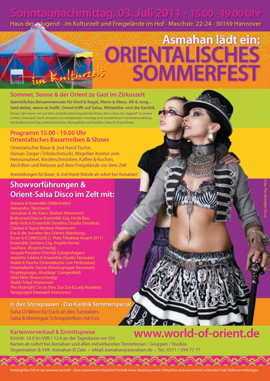 Orientalisches Sommerfest, 3.Juli 2011, Kulturzelt Hannover