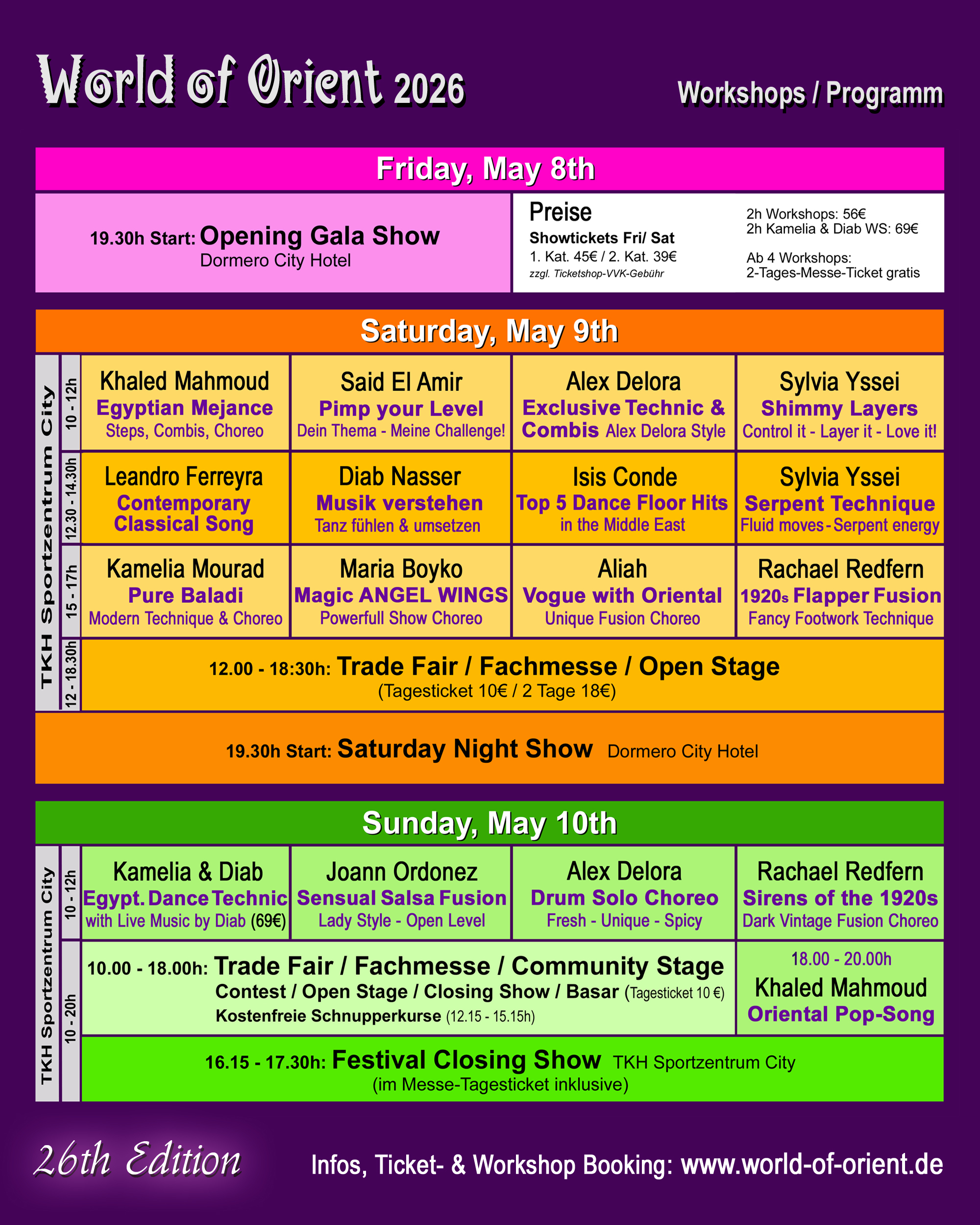 Ablaufplan Draft mit Workshopübersicht
